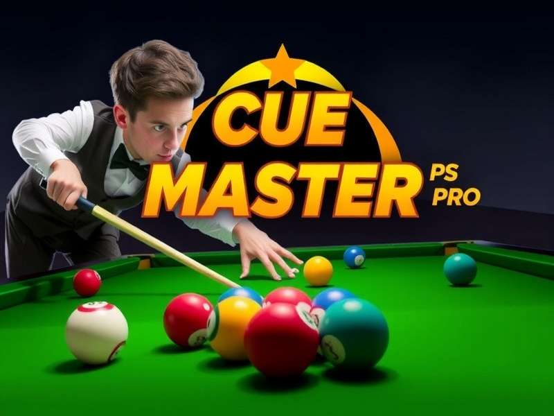 Cue Master Pro gameplay screenshot showing realistic billiards physics